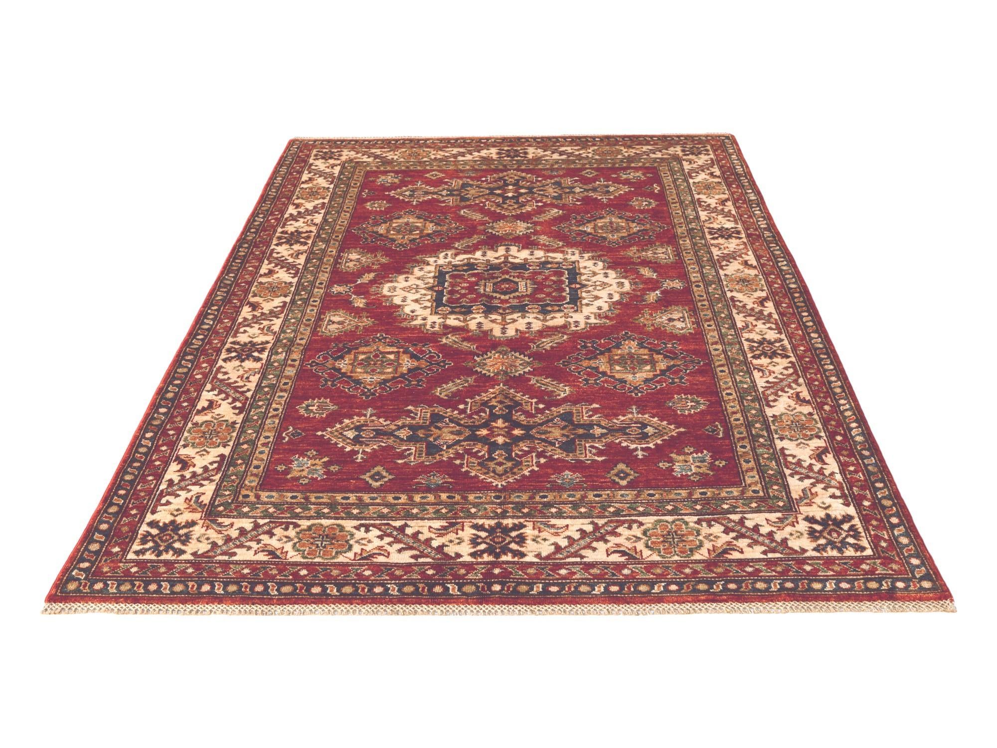 5' 1 x 7' 3 Hand Knotted Kazak Rug