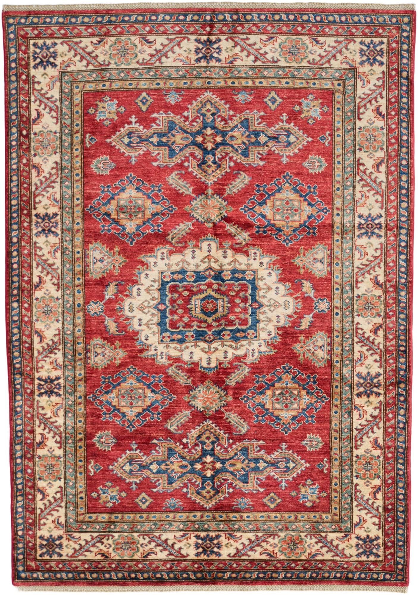5' 1 x 7' 3 Hand Knotted Kazak Rug