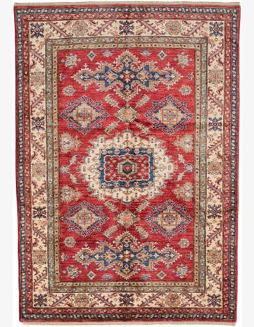 5' 1 x 7' 3 Hand Knotted Kazak Rug