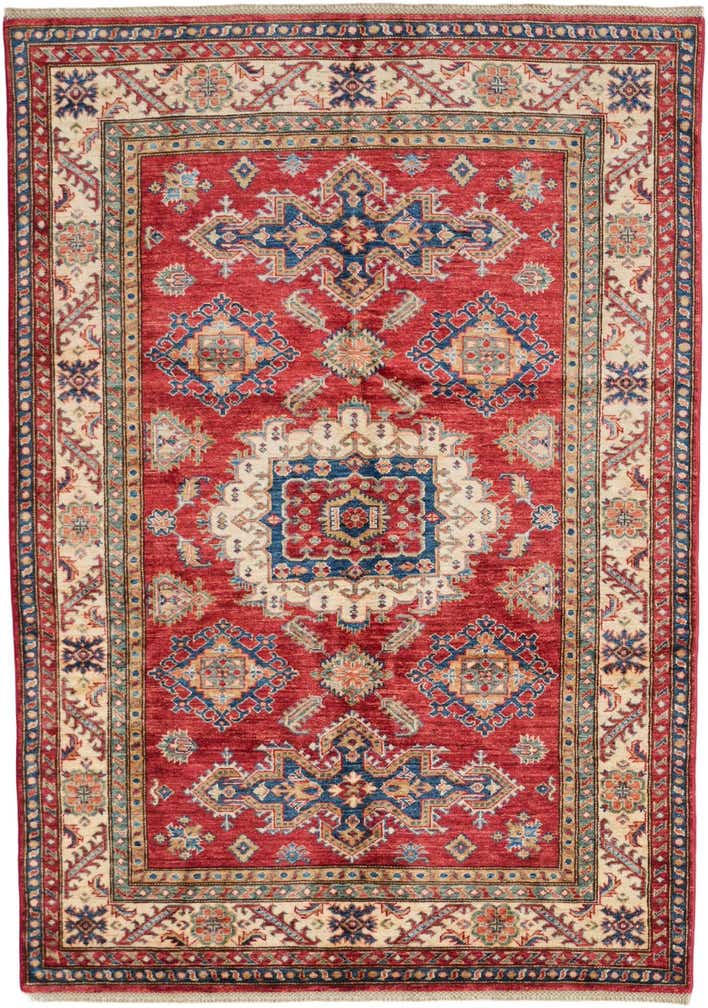 5' 1 x 7' 3 Hand Knotted Kazak Rug