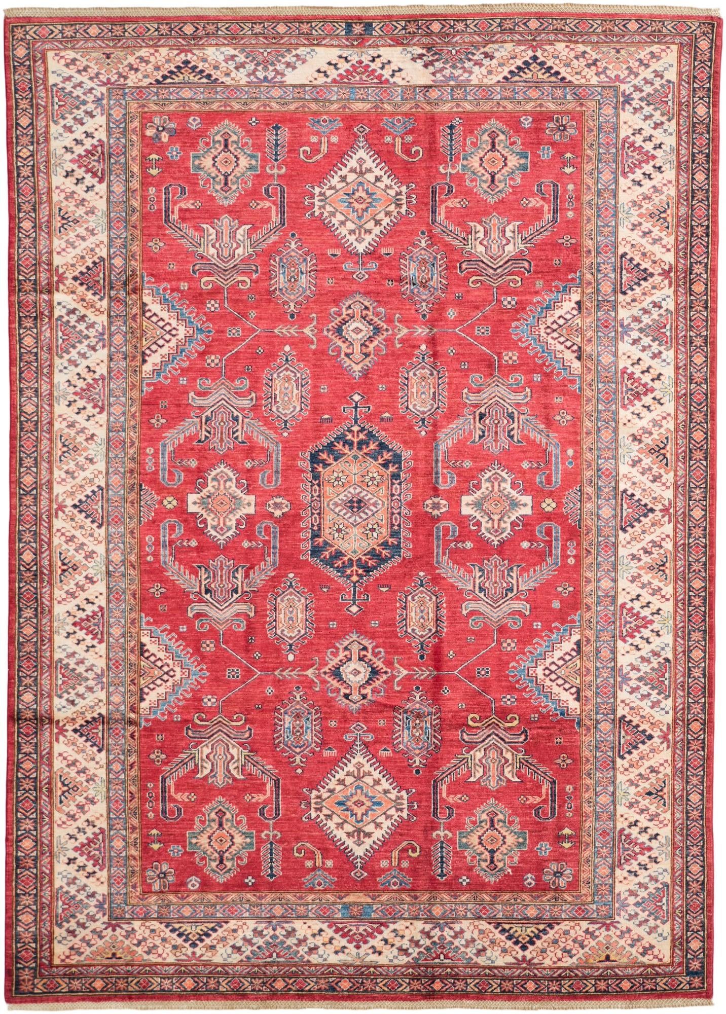 6' 10 x 9' 7 Hand Knotted Kazak Rug
