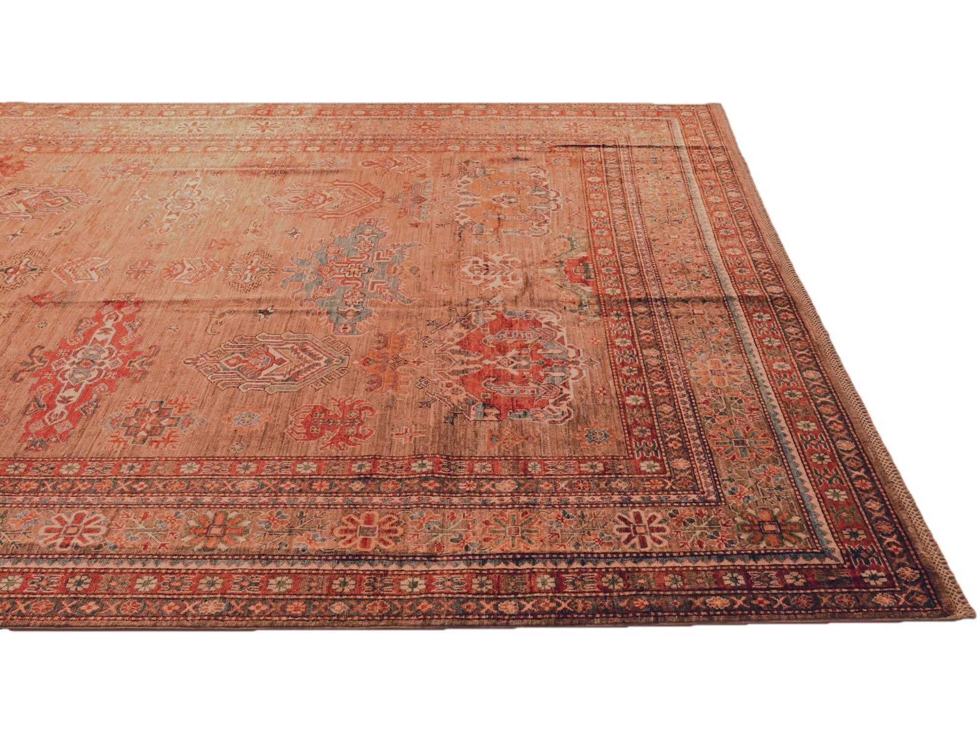8' 4 x 10' 6 Hand Knotted Kazak Rug
