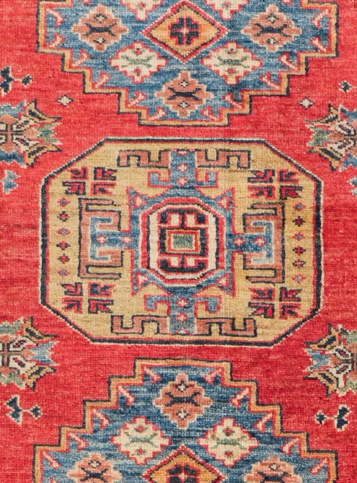 6' 9 x 8' 11 Hand Knotted Kazak Rug