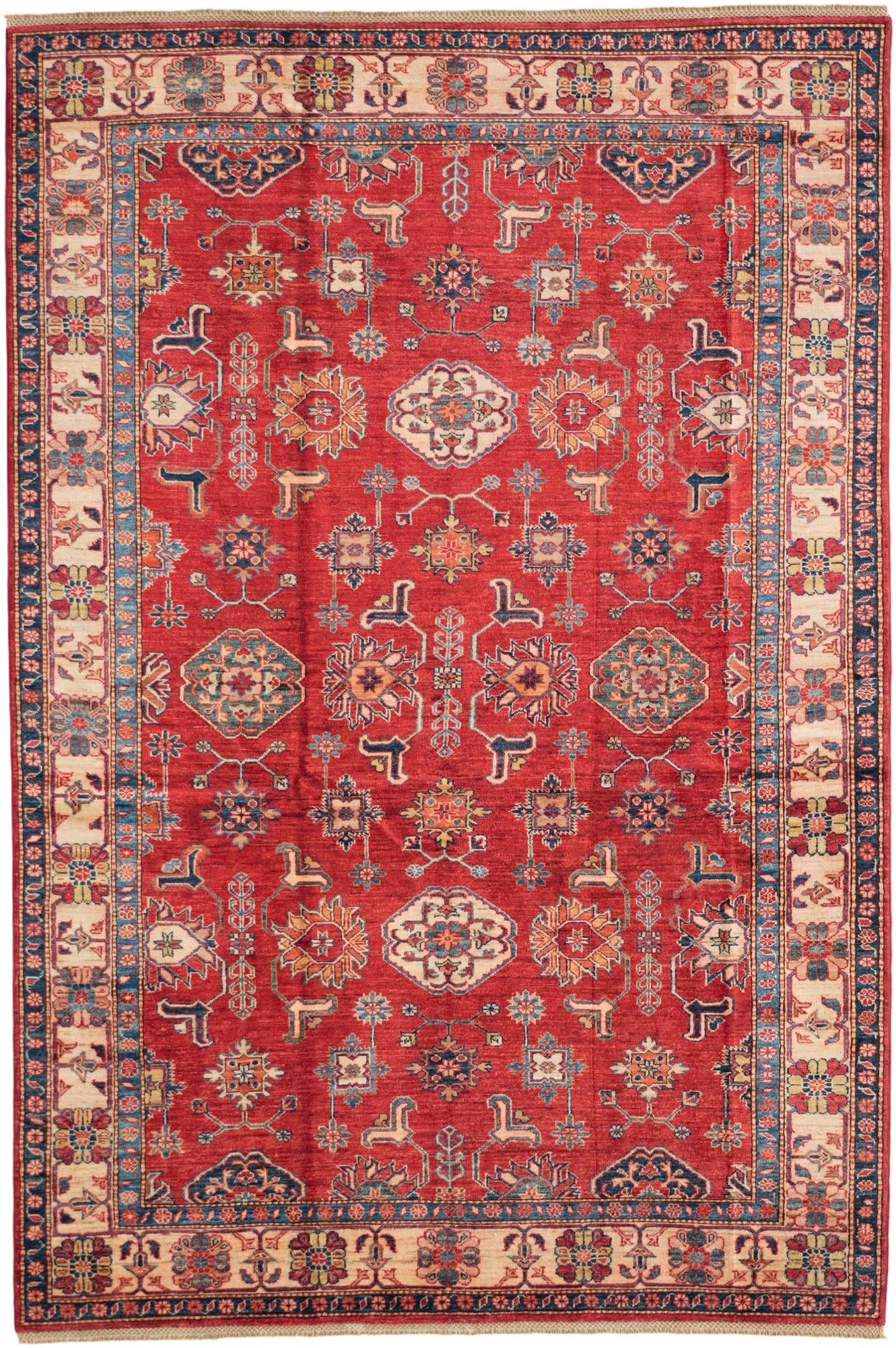 6' x 9' Hand Knotted Kazak Rug