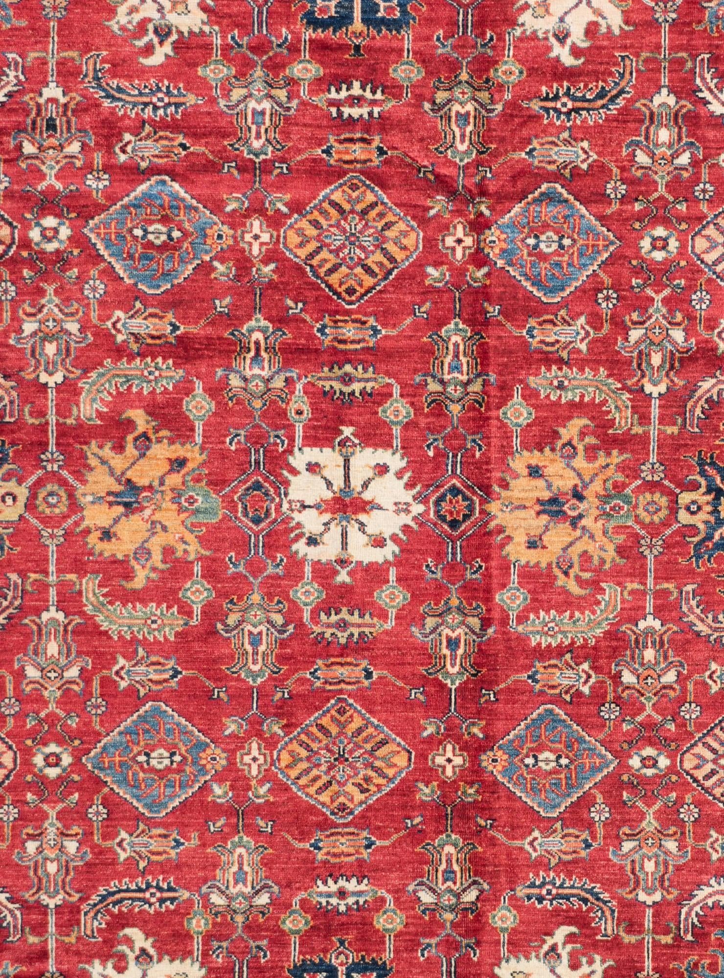 8' 1 x 10' 4 Hand Knotted Kazak Rug