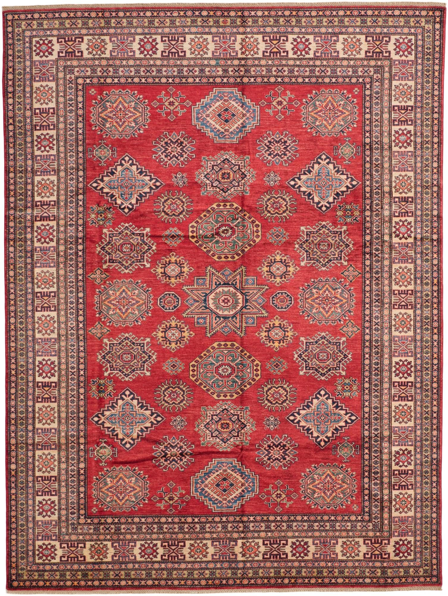 8' 4 x 11' 1 Hand Knotted Kazak Rug