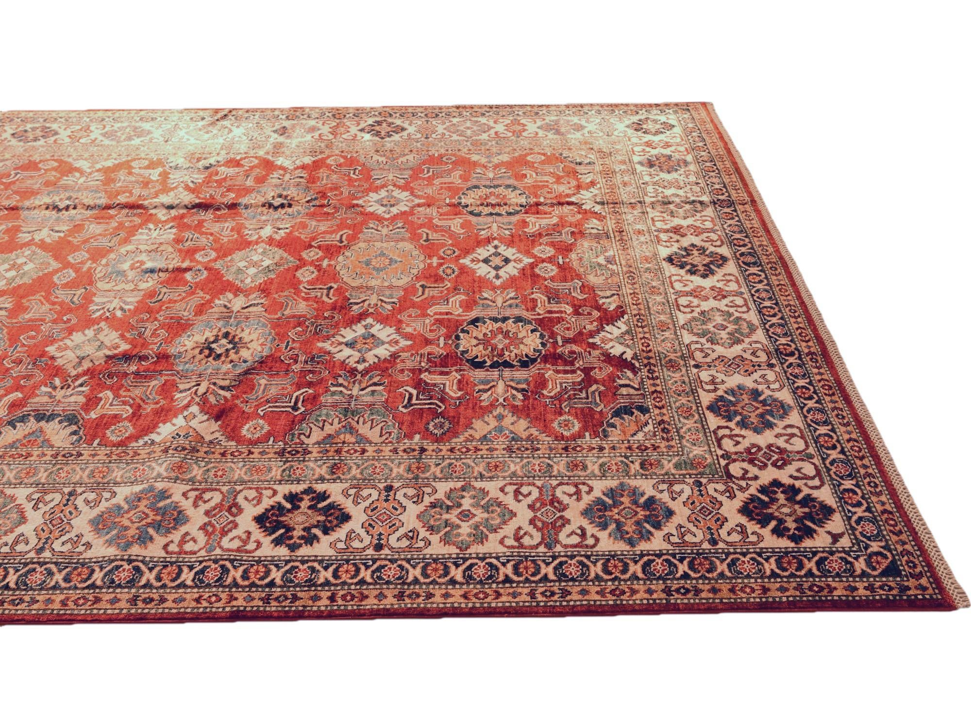 8' 4 x 10' 9 Hand Knotted Kazak Rug