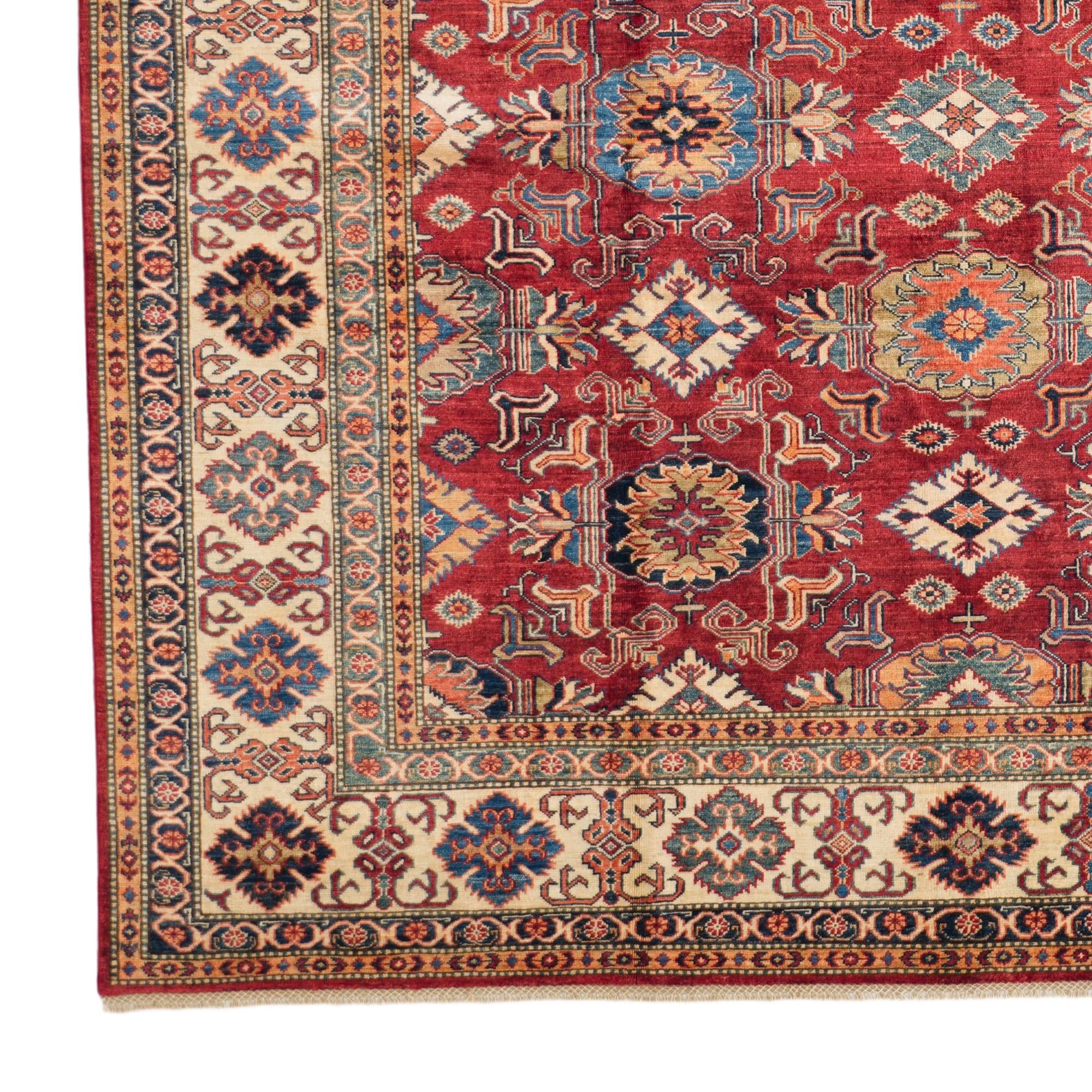 255cm x 330cm Handgeknoopt Kazak Vloerkleed