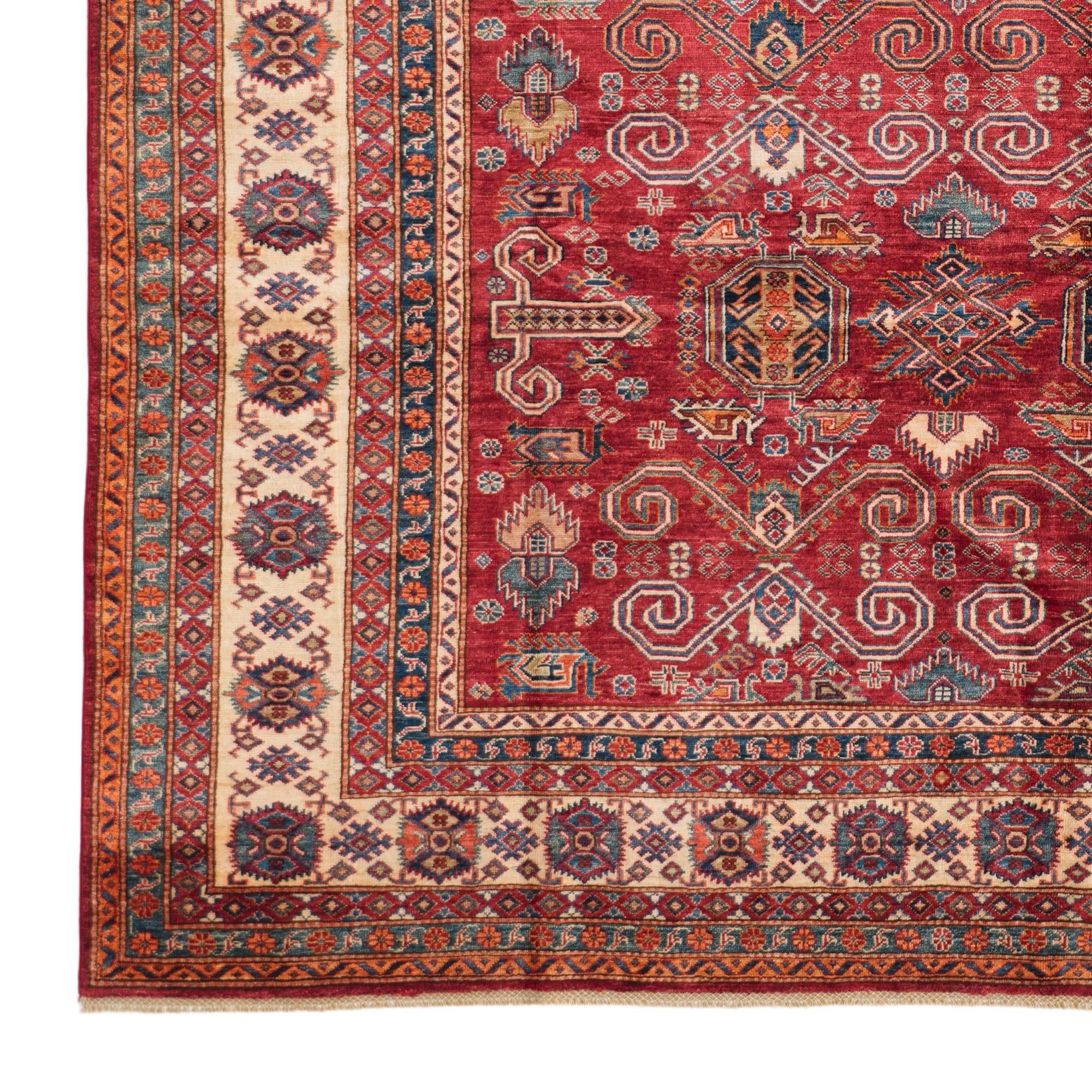 9' x 11' 11 Hand Knotted Kazak Rug
