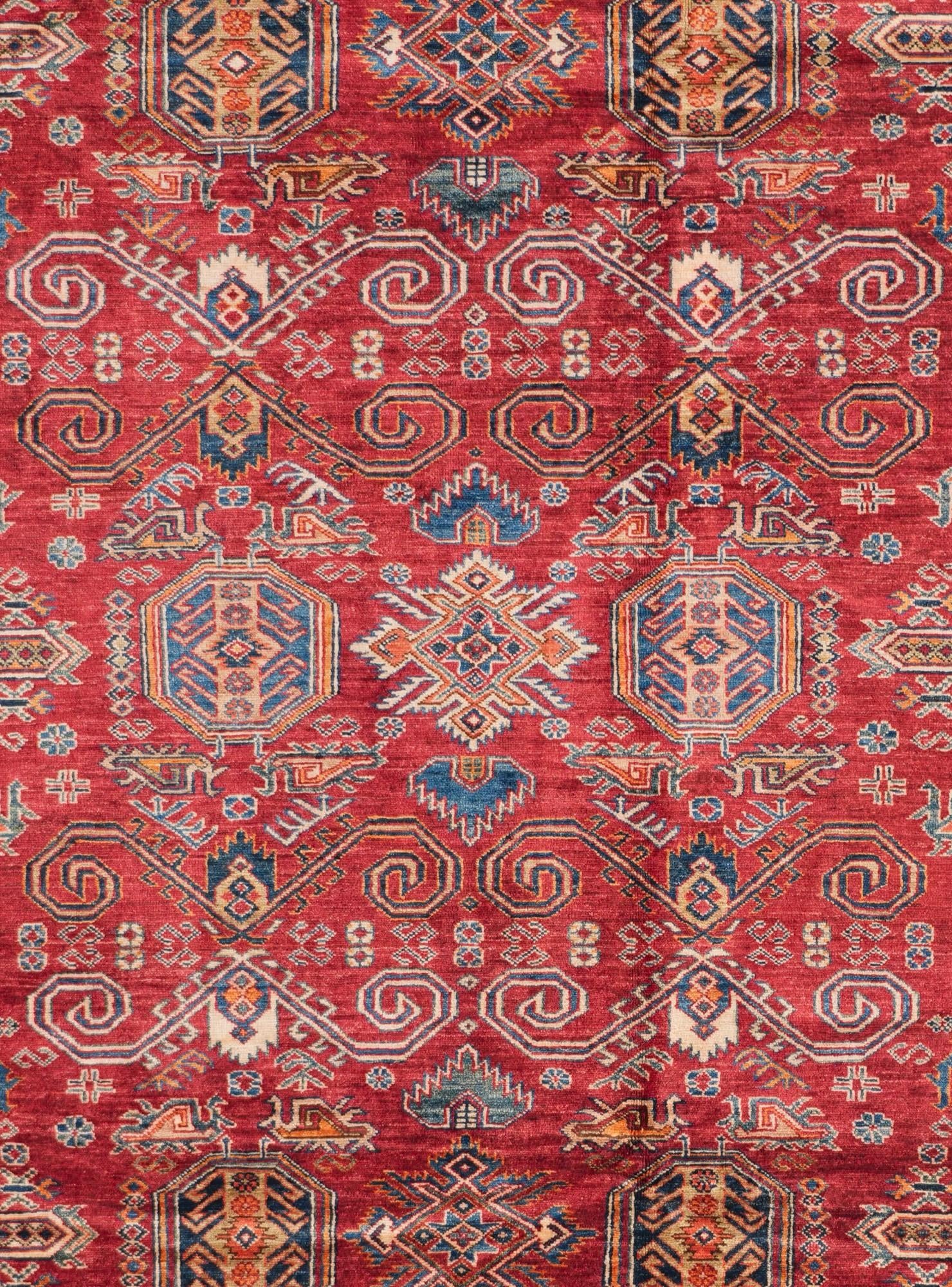 9' x 11' 11 Hand Knotted Kazak Rug