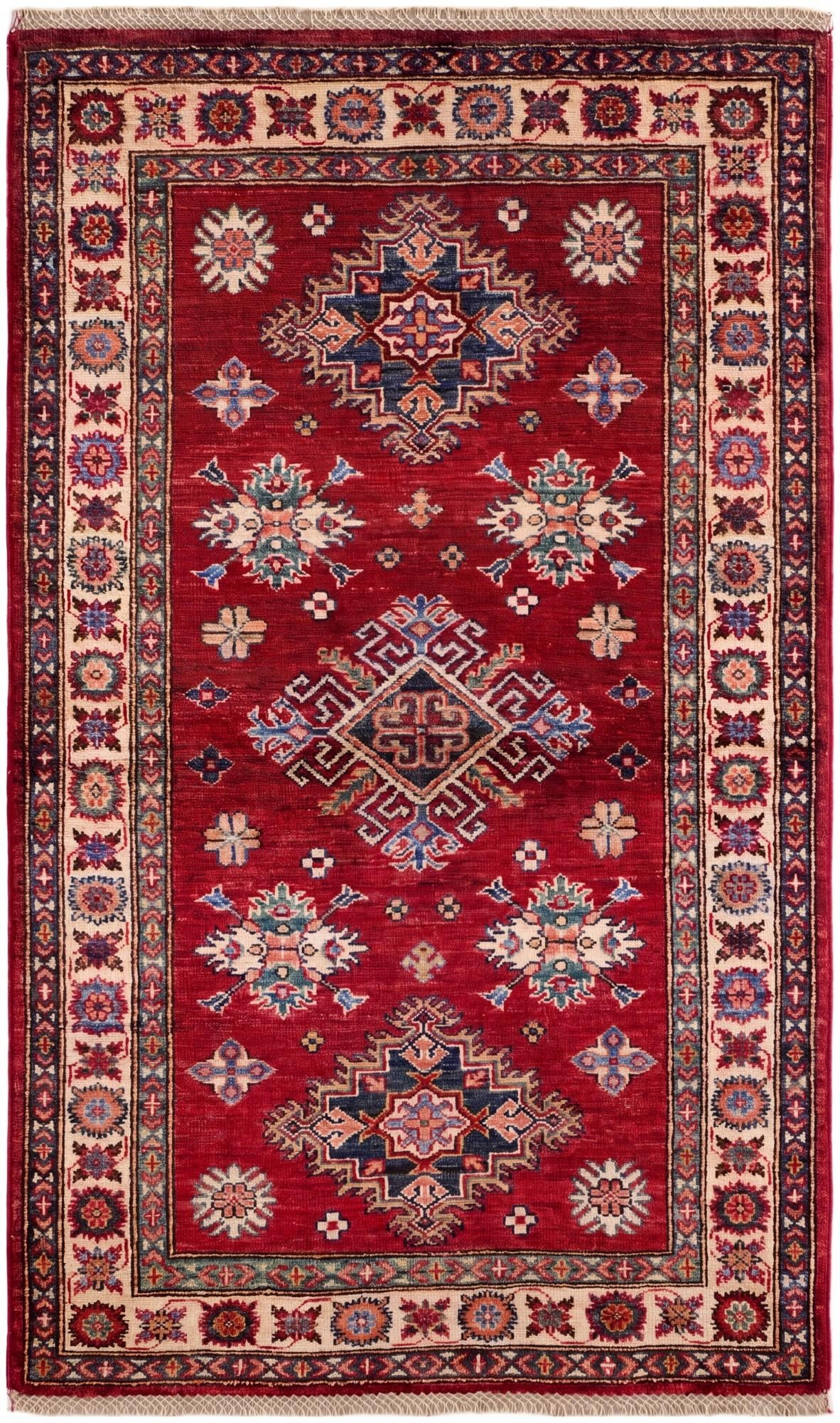 3' 1 x 5' 1 Hand Knotted Kazak Rug