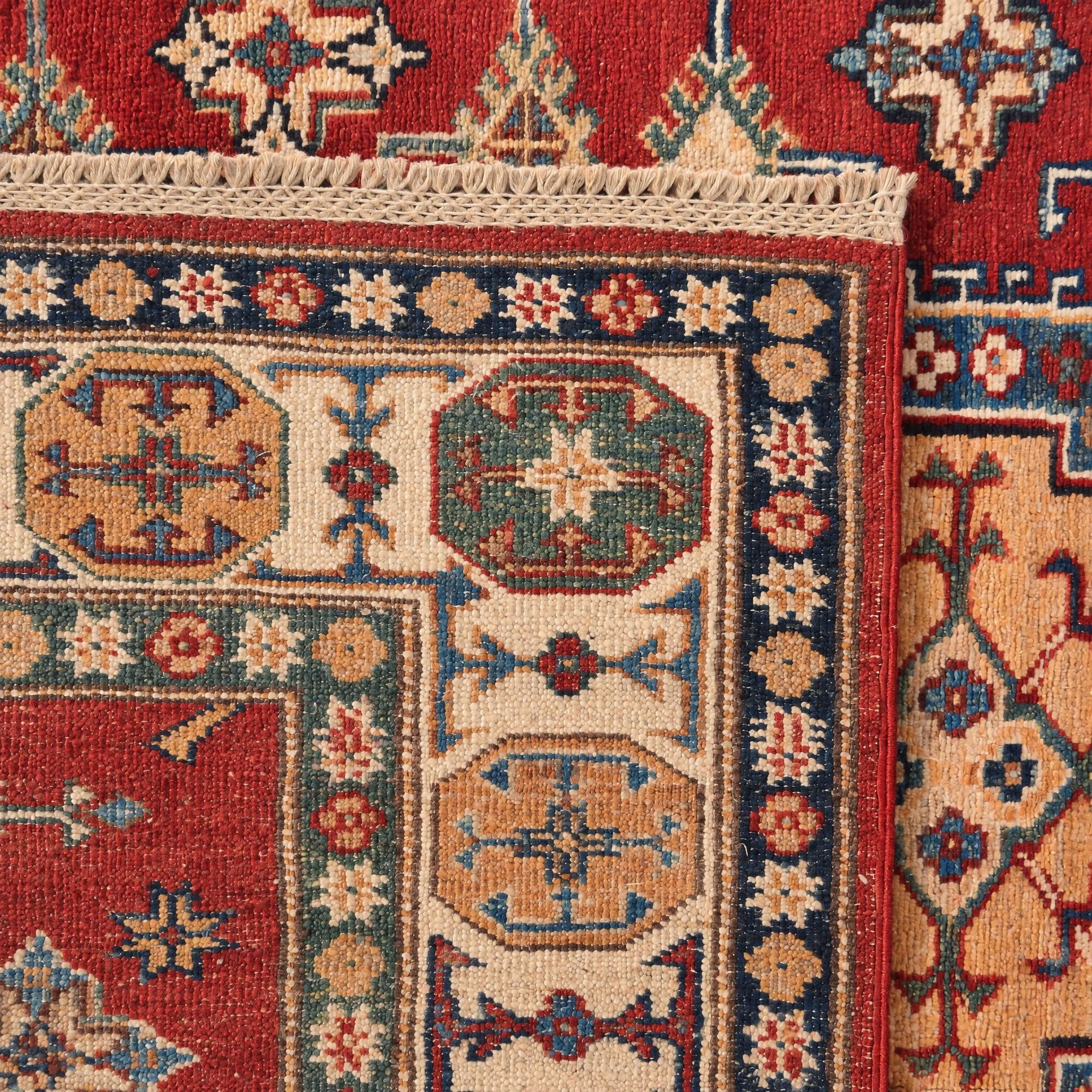 130cm x 180cm Handgeknüpft Kazak Teppich