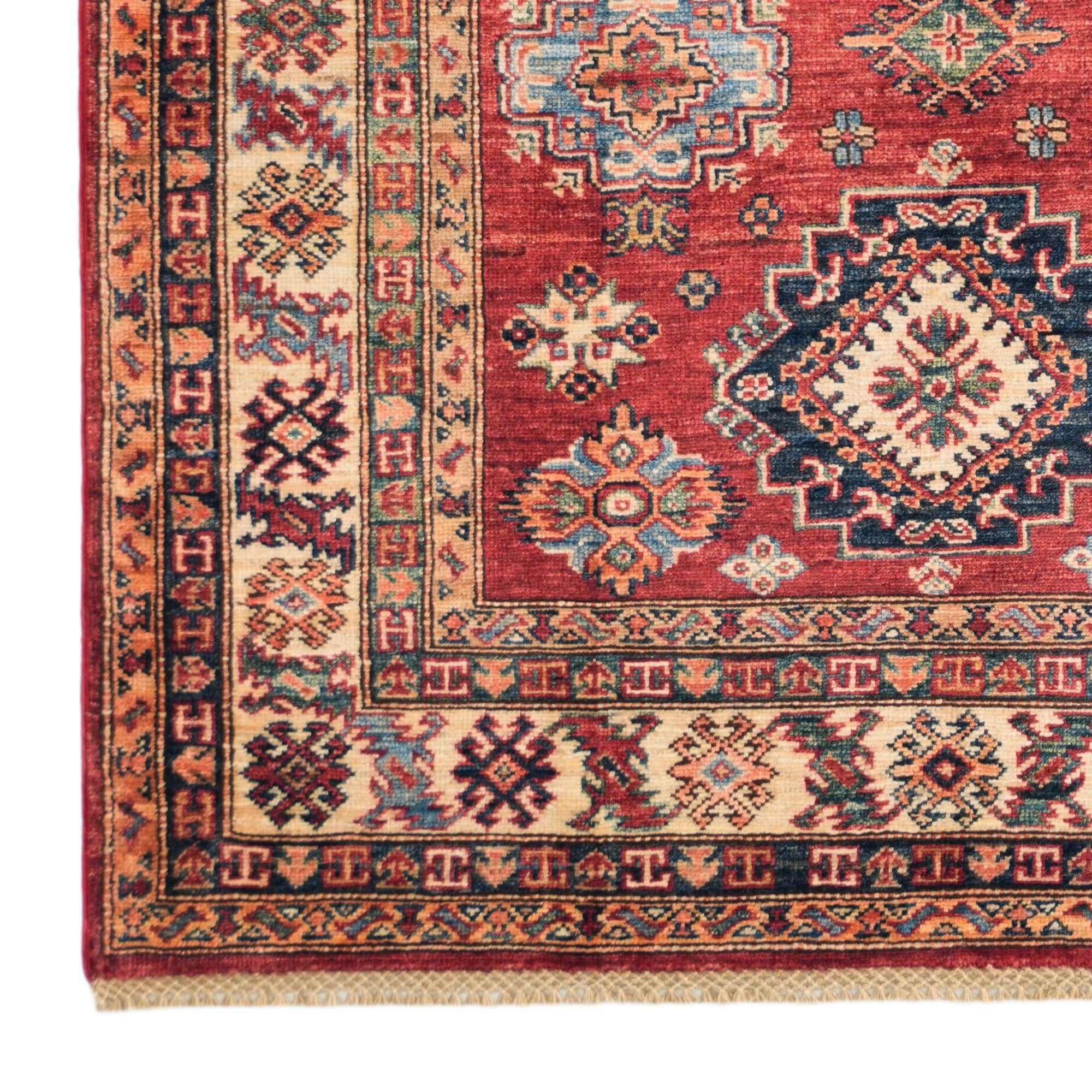 4' 1 x 6' 2 Hand Knotted Kazak Rug
