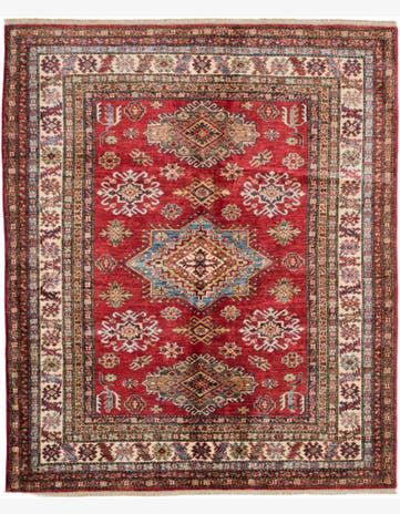 5' 1 x 6' 2 Hand Knotted Kazak Rug