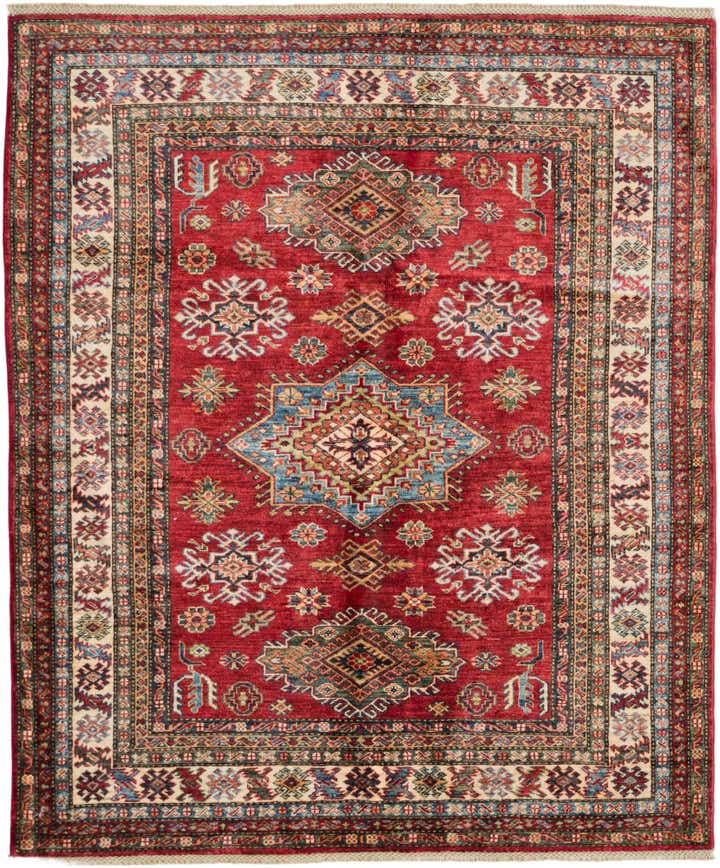 5' 1 x 6' 2 Hand Knotted Kazak Rug