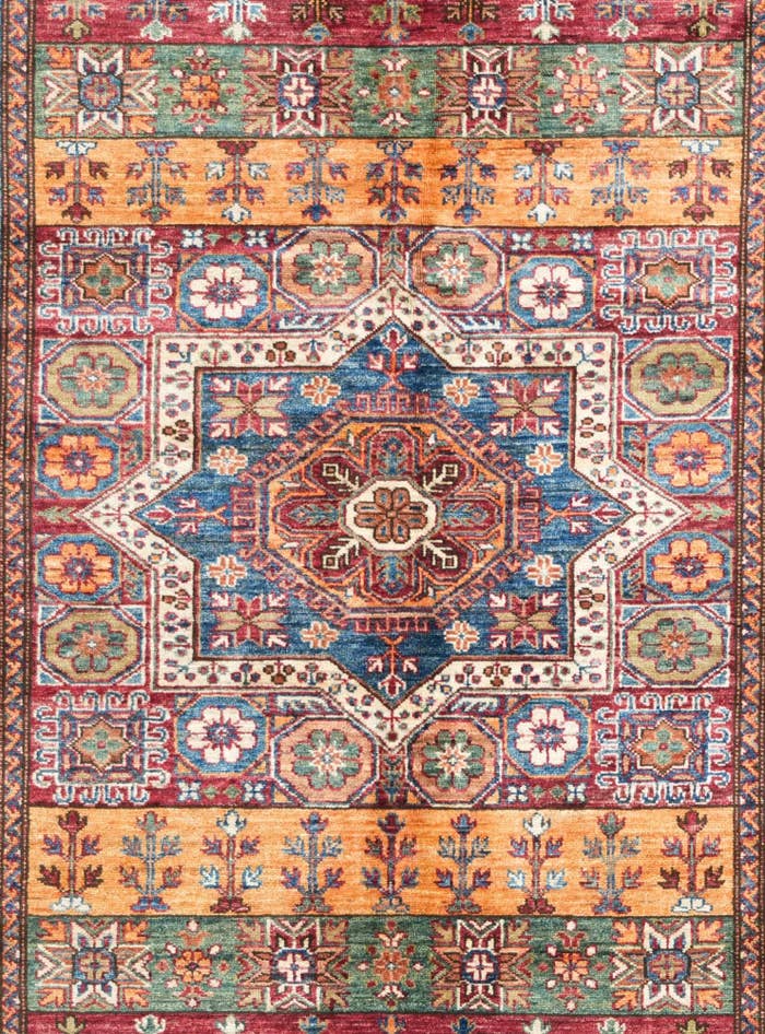 Detail image of 5' x 6' 10 Hand Knotted Kazak Rug