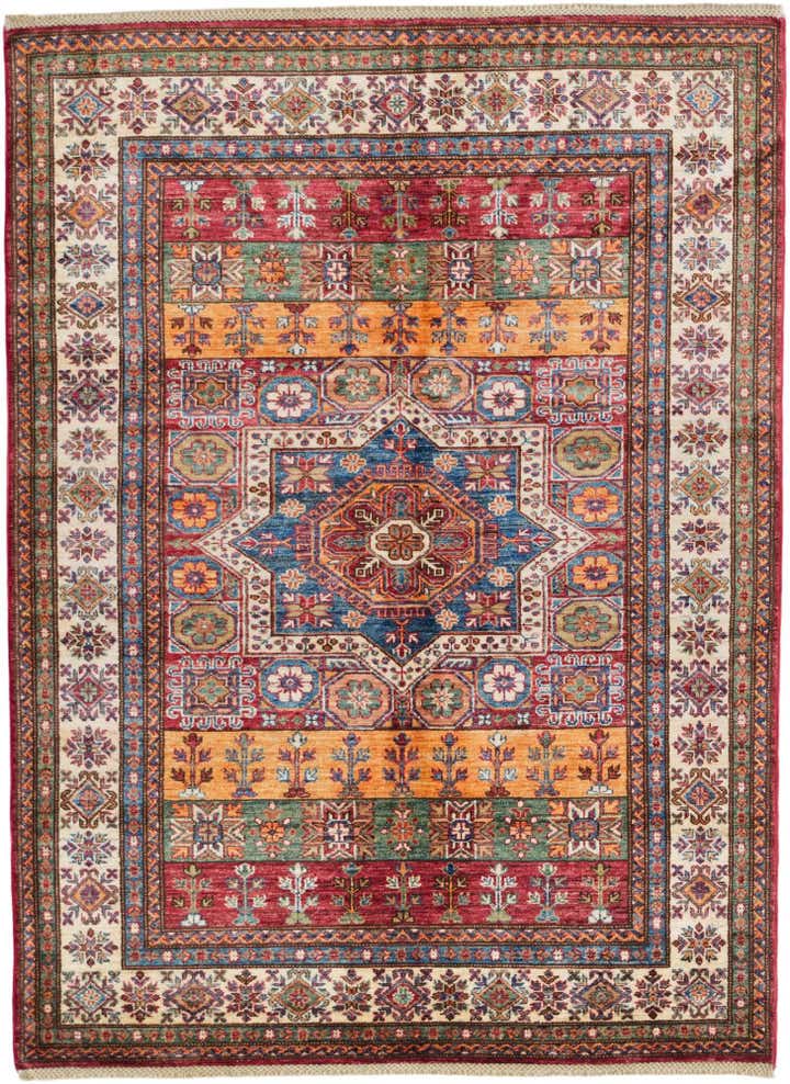 5' x 6' 10 Hand Knotted Kazak Rug