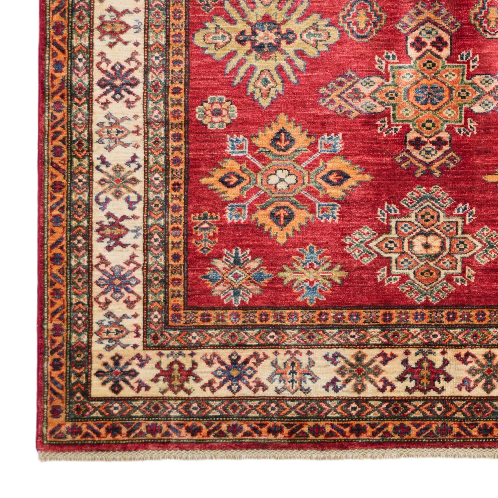 5' x 6' 8 Hand Knotted Kazak Rug