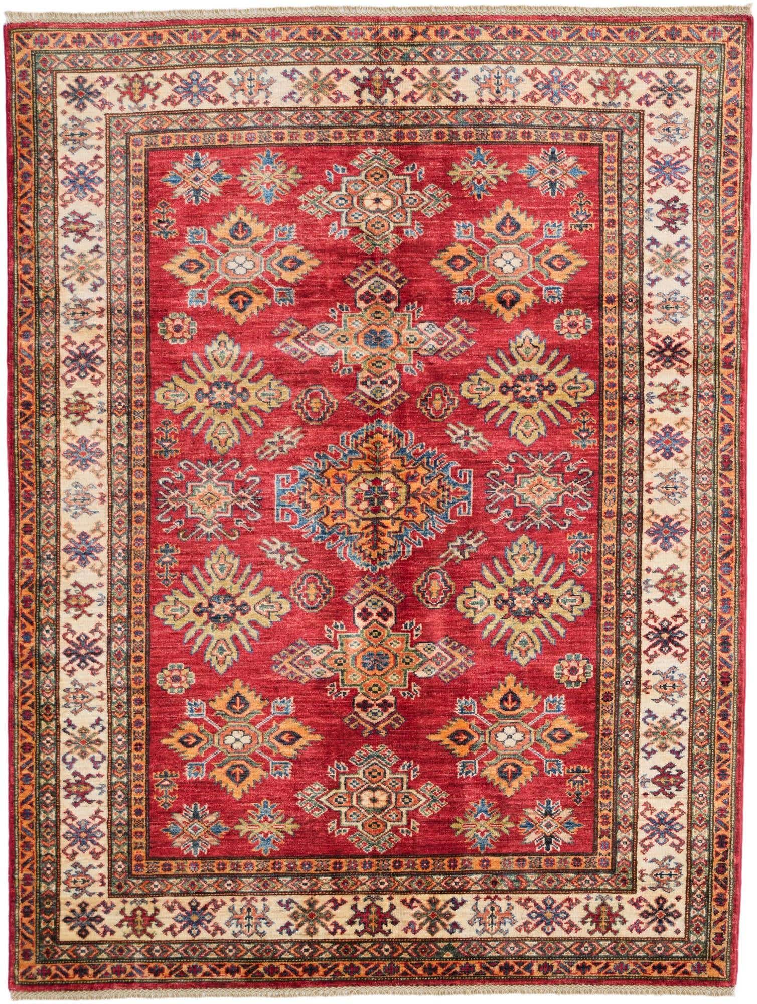 5' x 6' 8 Hand Knotted Kazak Rug