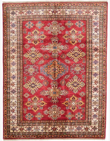 5' x 6' 8 Hand Knotted Kazak Rug
