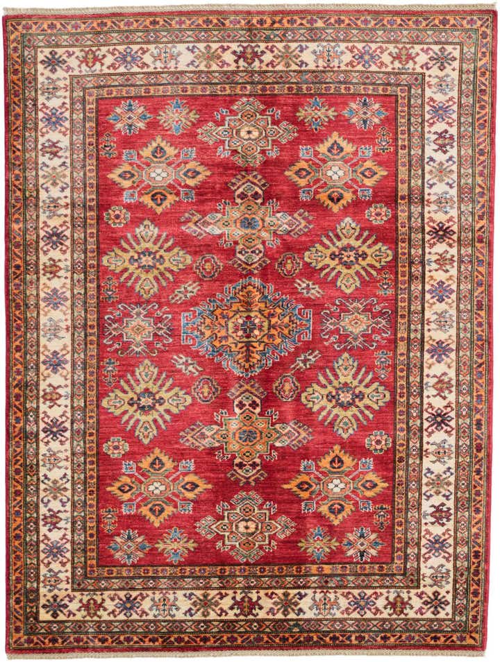 5' x 6' 8 Hand Knotted Kazak Rug