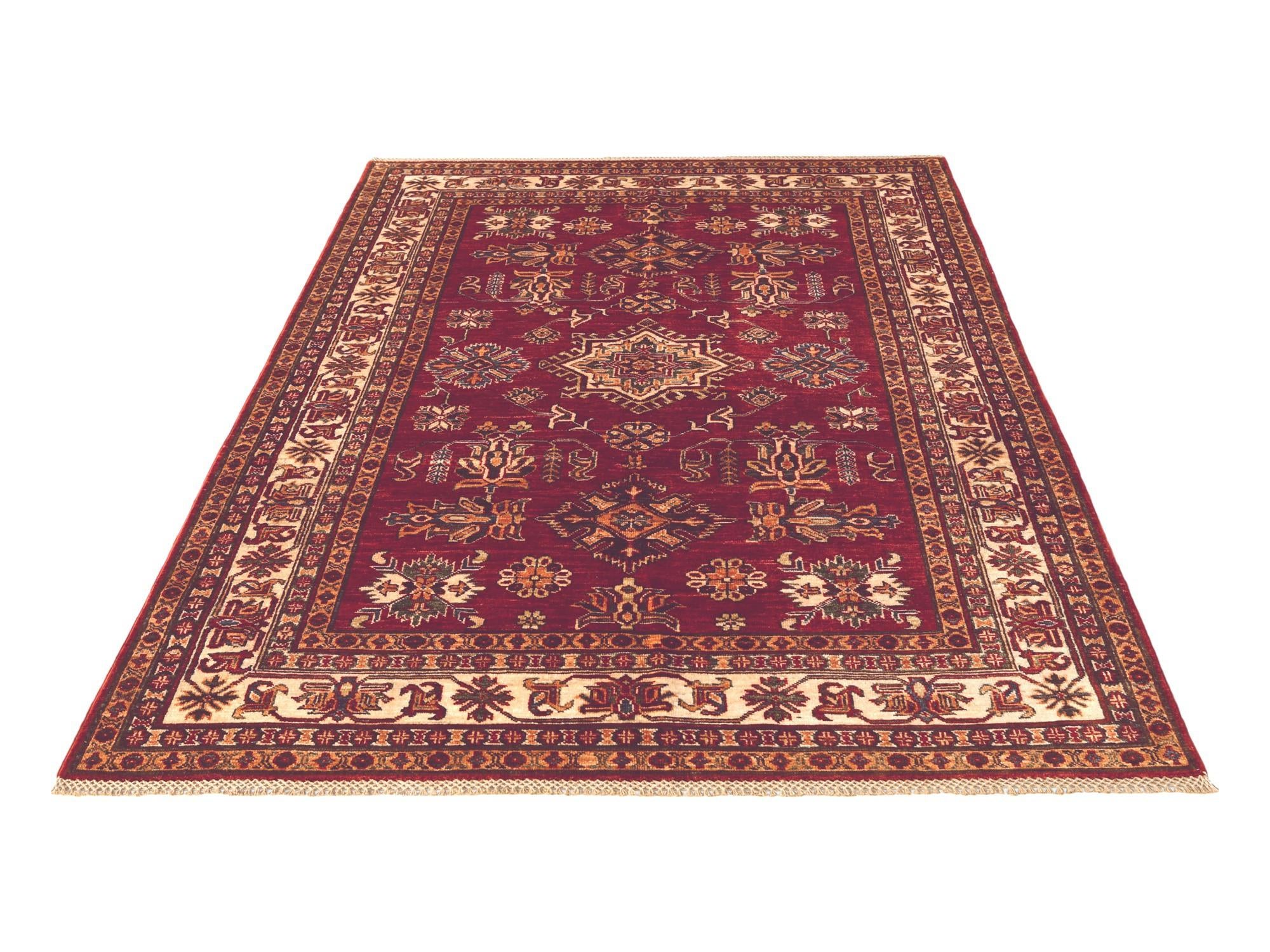 5' x 6' 11 Hand Knotted Kazak Rug