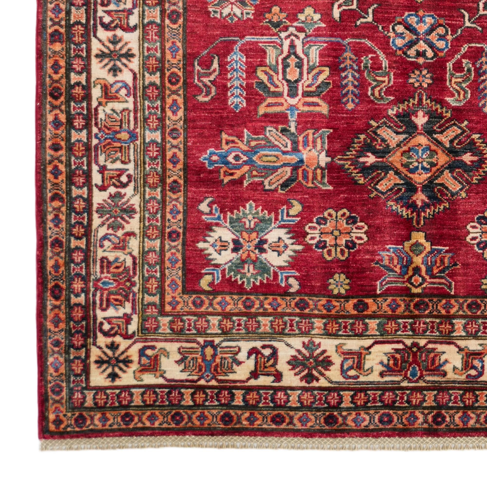 5' x 6' 11 Hand Knotted Kazak Rug