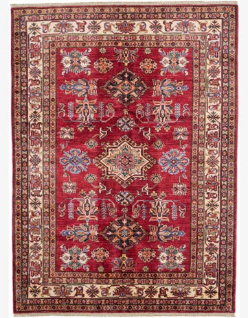 5' x 6' 11 Hand Knotted Kazak Rug