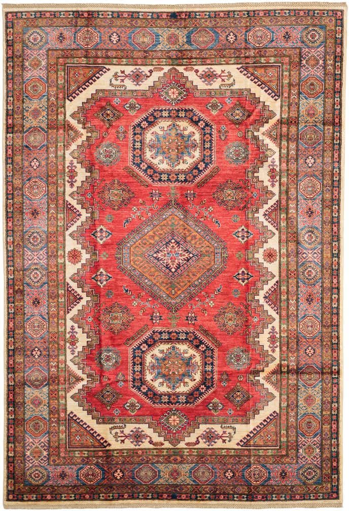 185cm x 275cm Handgeknüpft Kazak Teppich