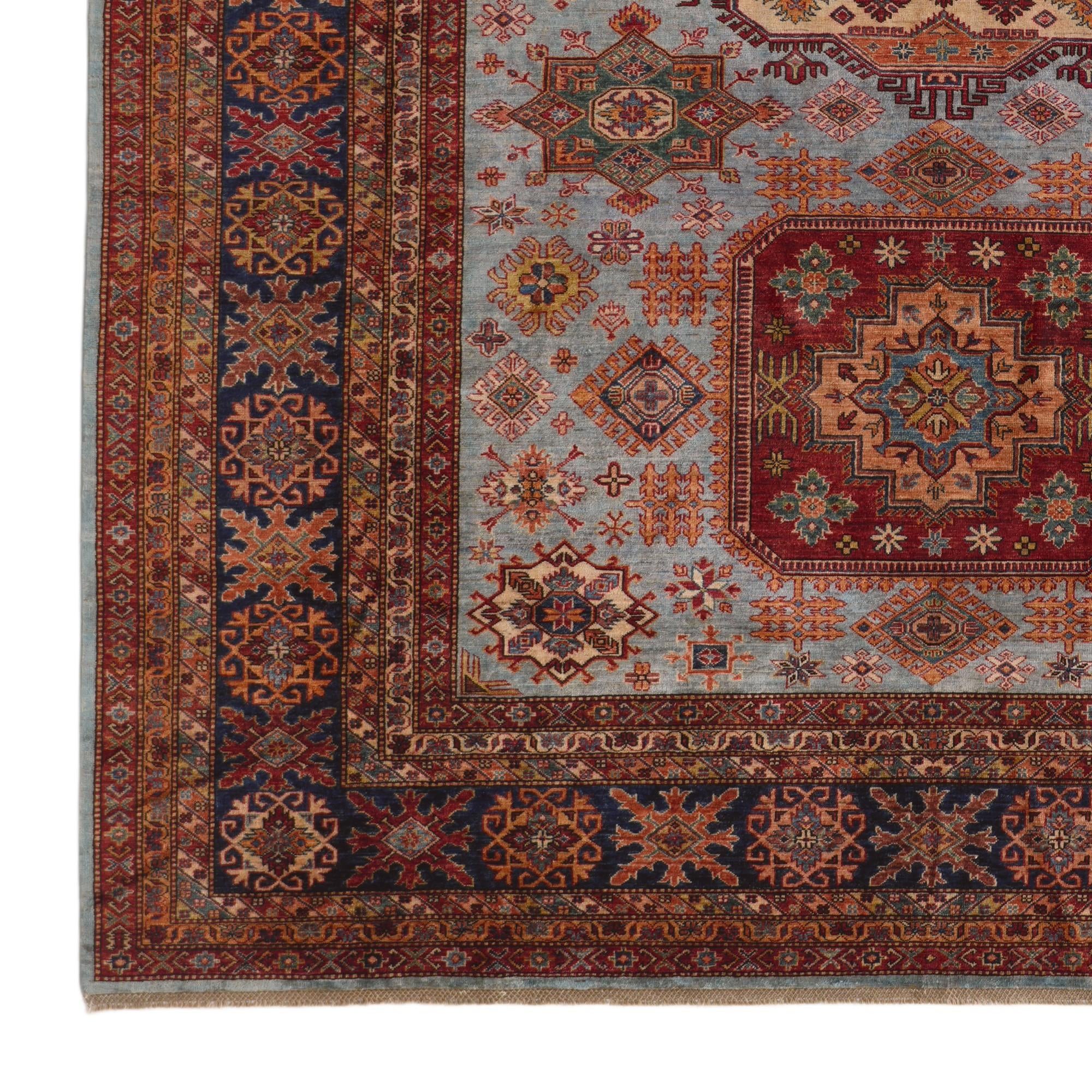 10' 2 x 13' 3 Hand Knotted Kazak Rug