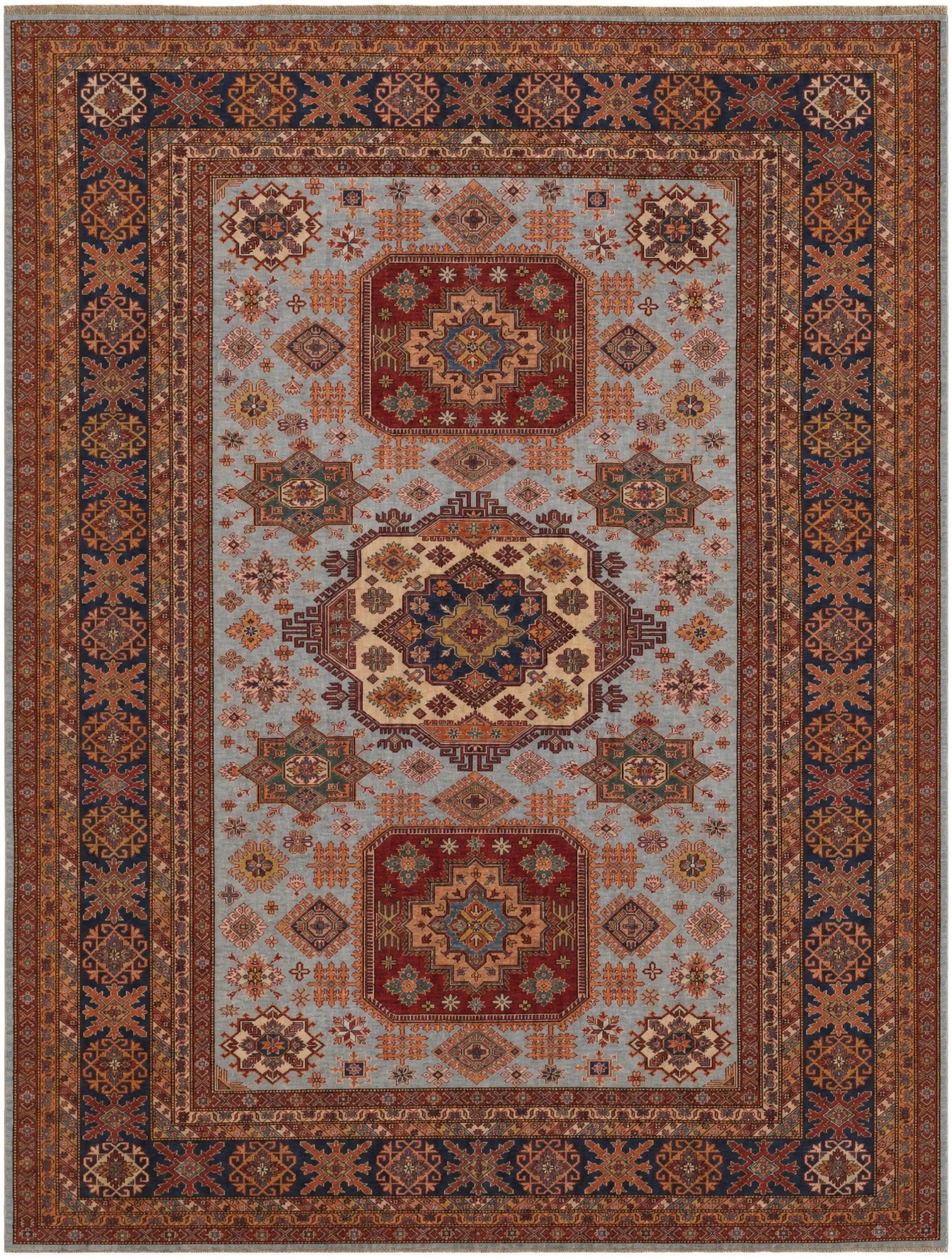 10' 2 x 13' 3 Hand Knotted Kazak Rug