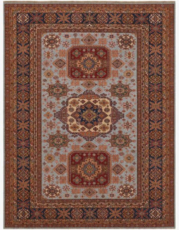 10' 2 x 13' 3 Hand Knotted Kazak Rug