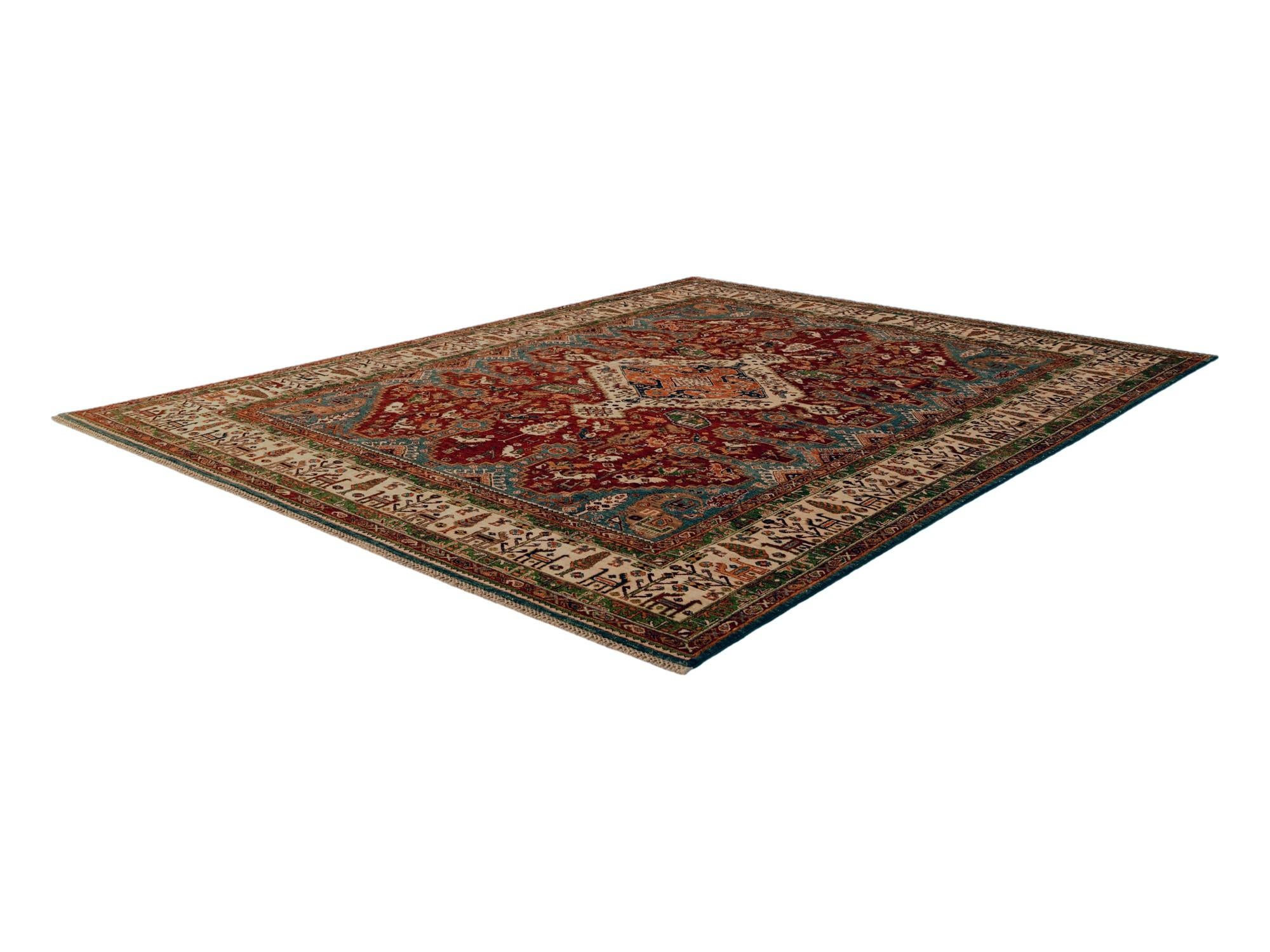 8' x 10' 2 Hand Knotted Kazak Rug