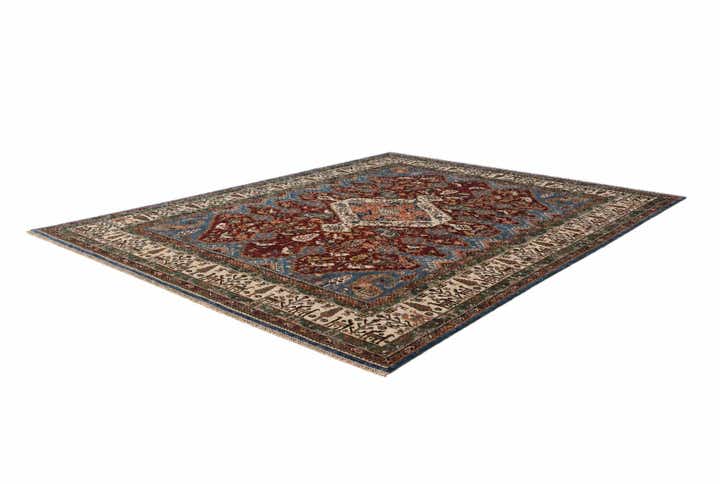 8' x 10' 2 Hand Knotted Kazak Rug