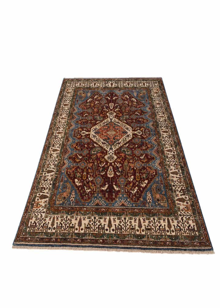 8' x 10' 2 Hand Knotted Kazak Rug