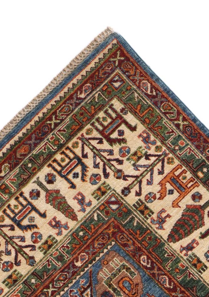 Detail image of 8' x 10' 2 Hand Knotted Kazak Rug