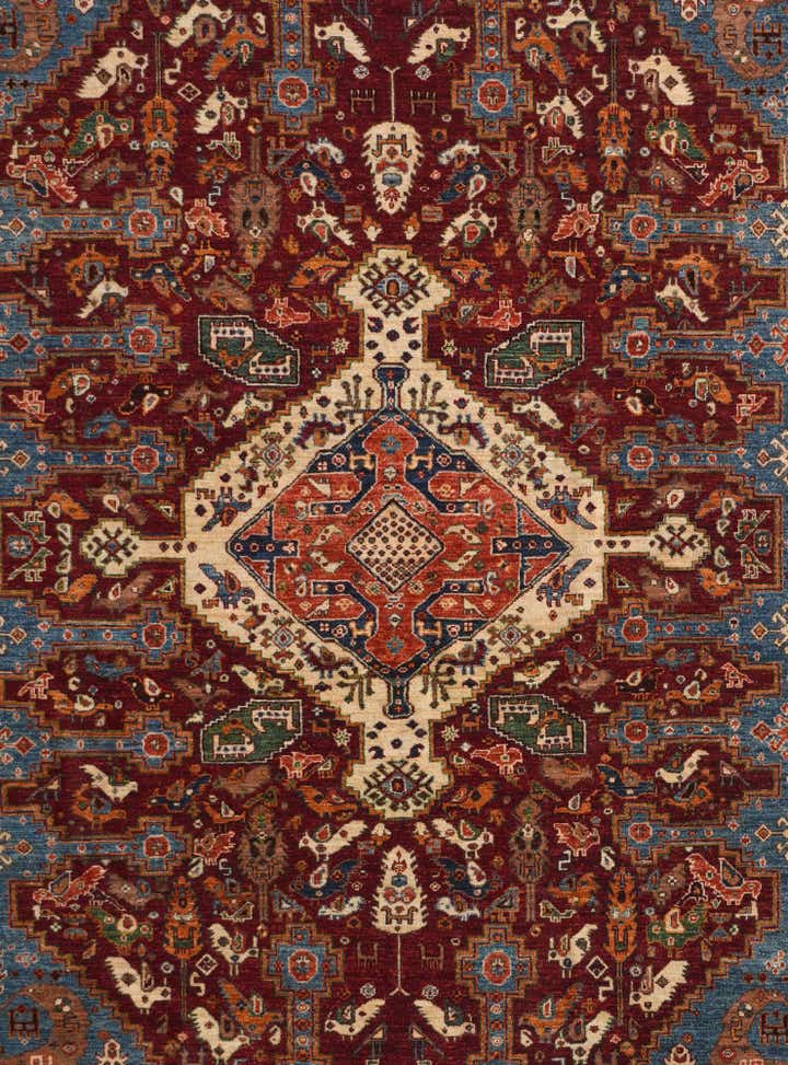 8' x 10' 2 Hand Knotted Kazak Rug