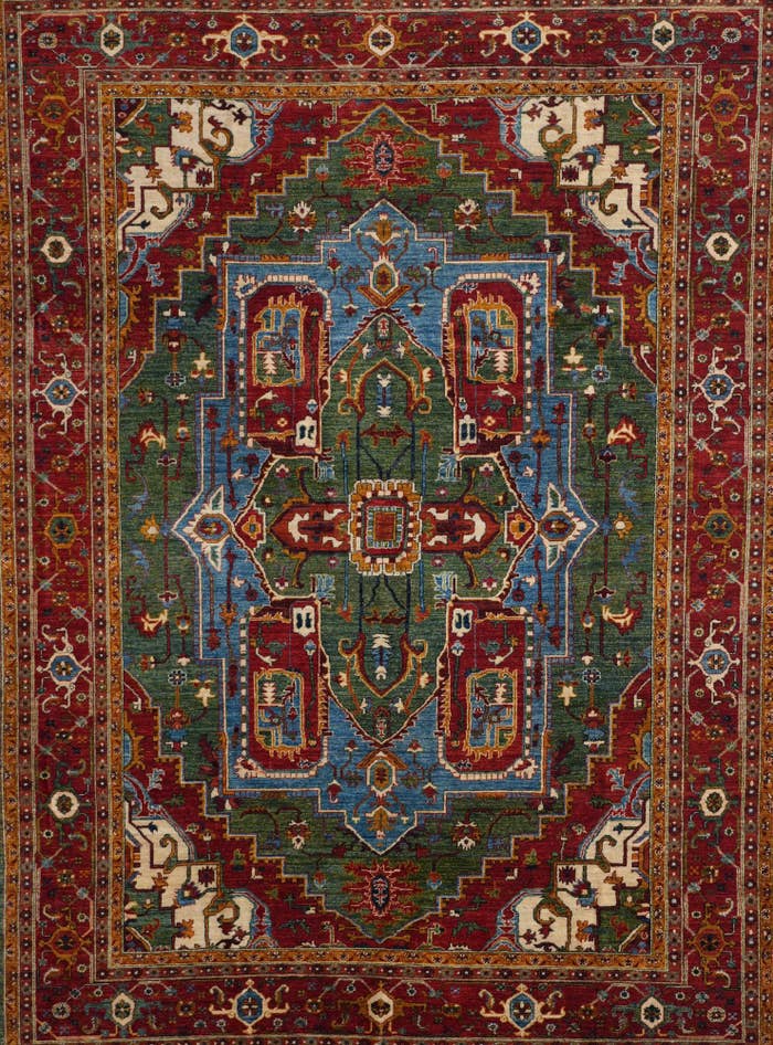 Detail image of 8' 2 x 11' 3 Hand Knotted Kazak Rug