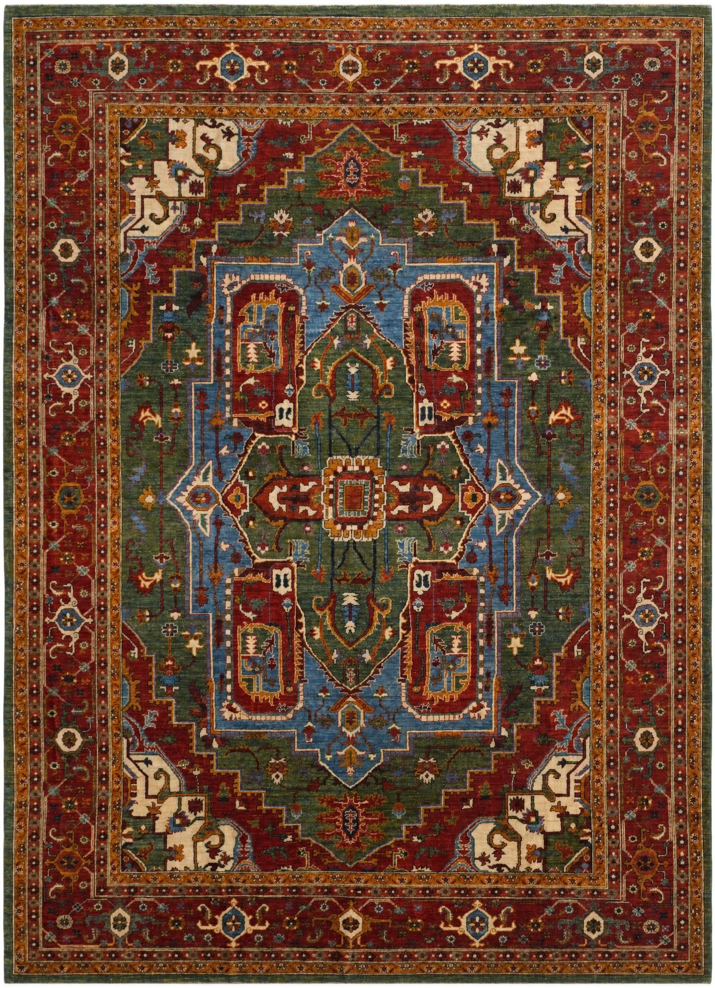 8' 2 x 11' 3 Hand Knotted Kazak Rug