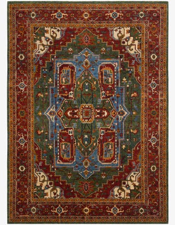 8' 2 x 11' 3 Hand Knotted Kazak Rug