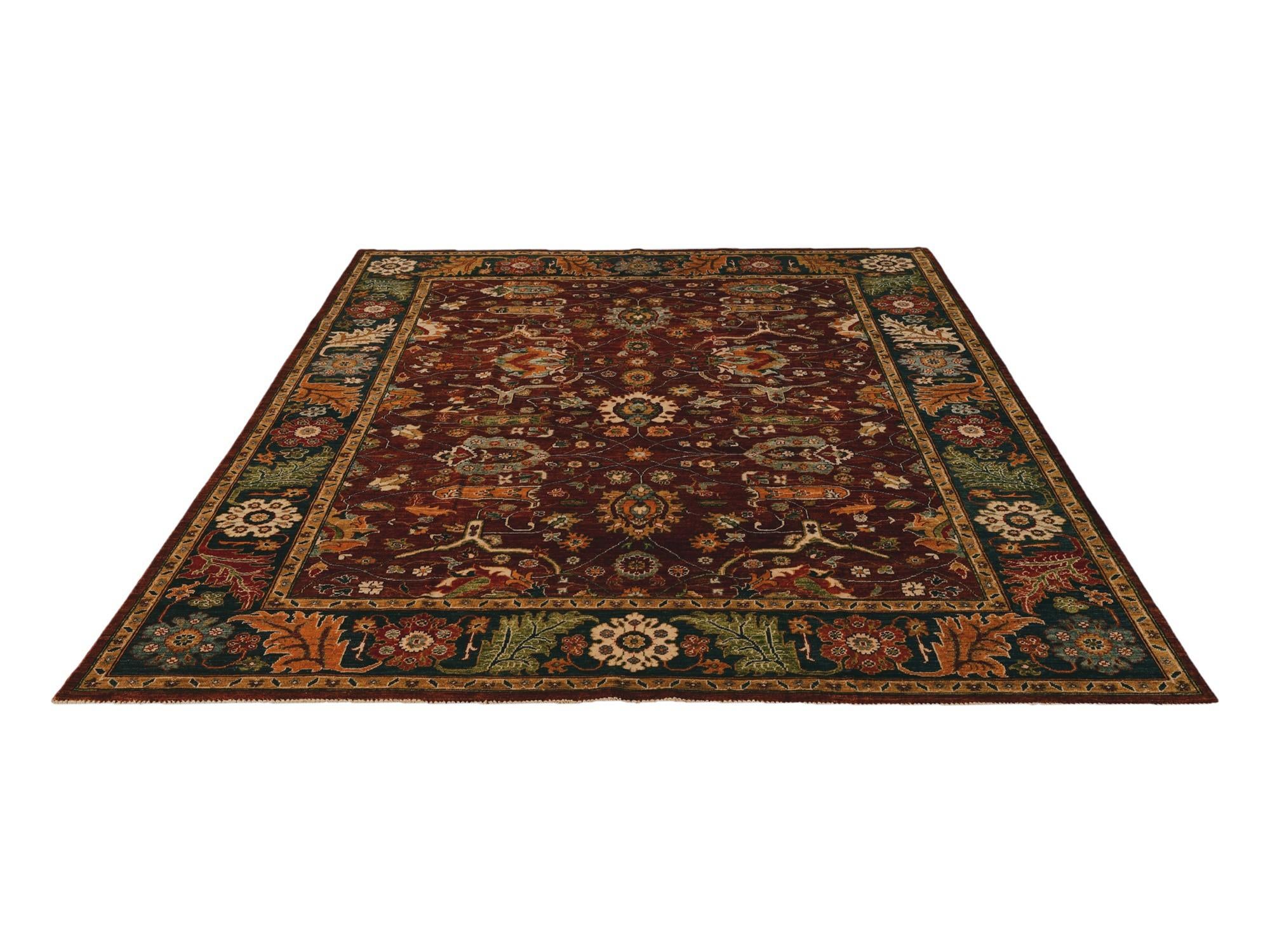 8' x 10' 2 Hand Knotted Kazak Rug