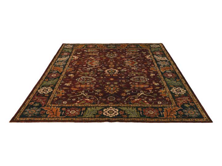 8' x 10' 2 Hand Knotted Kazak Rug
