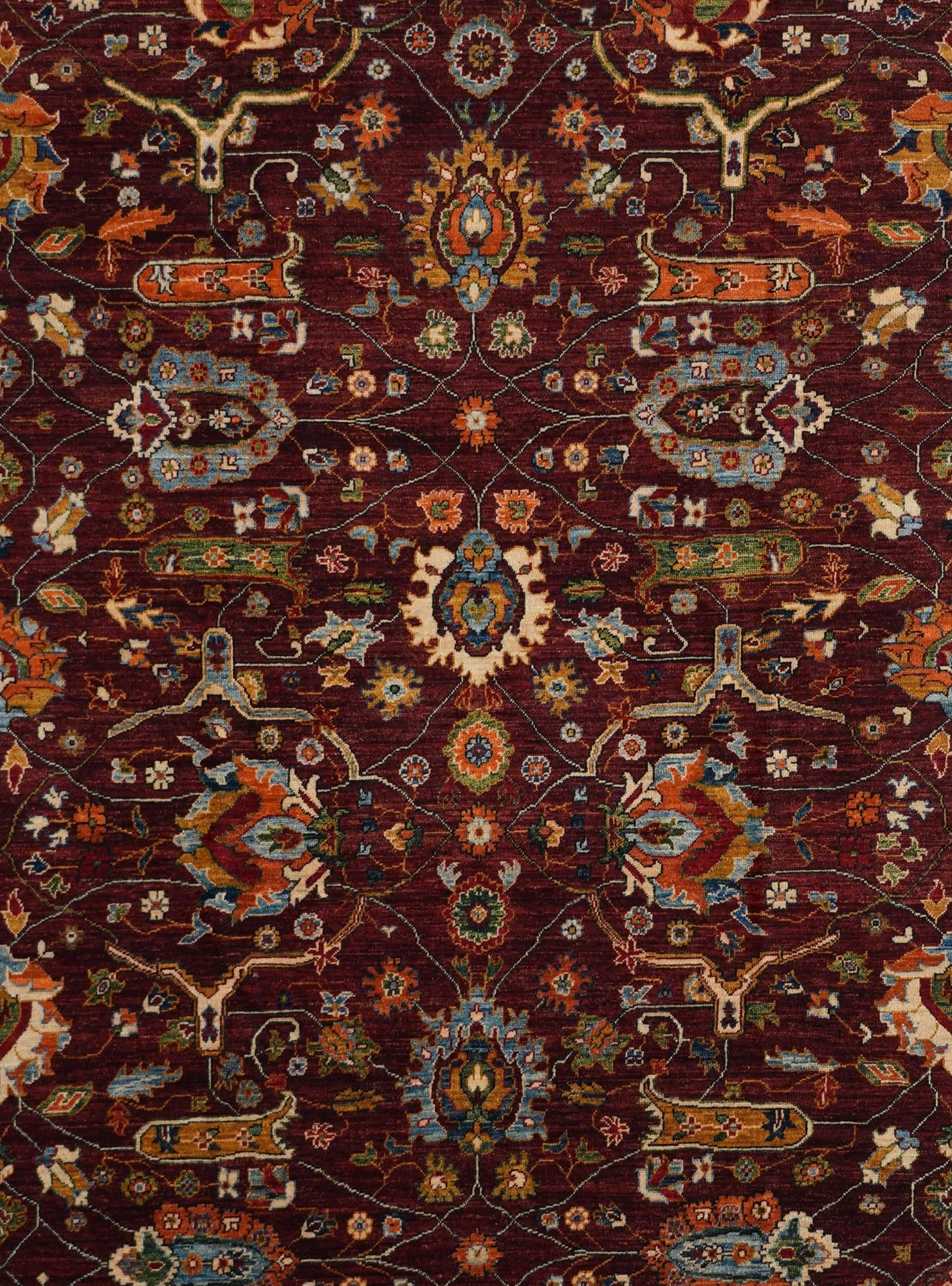 8' x 10' 2 Hand Knotted Kazak Rug