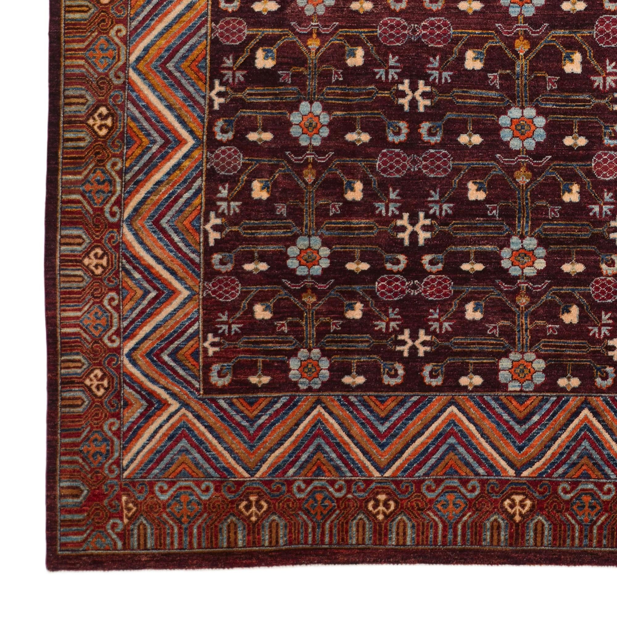 8' 10 x 11' 11 Hand Knotted Kazak Rug