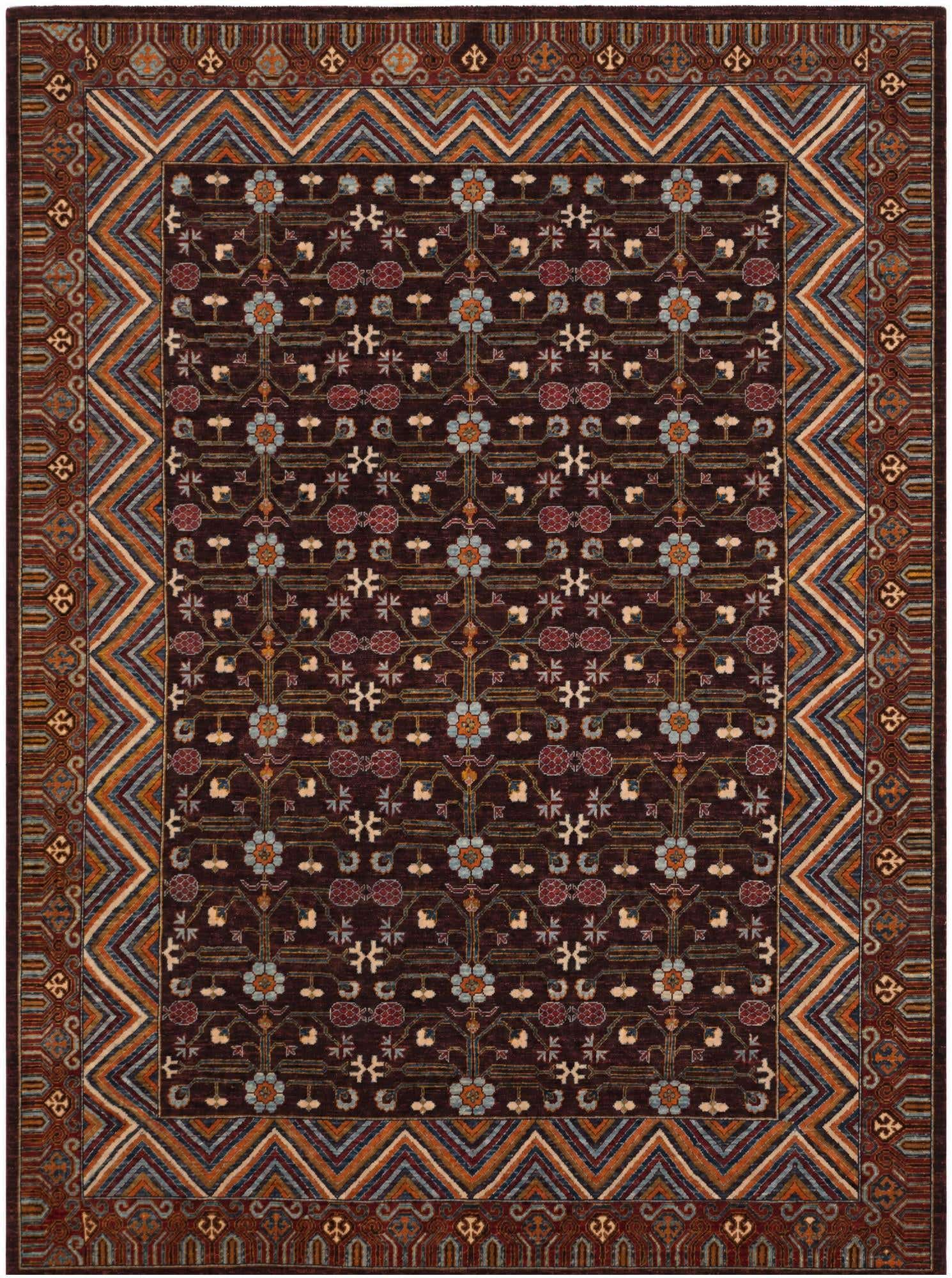 8' 10 x 11' 11 Hand Knotted Kazak Rug