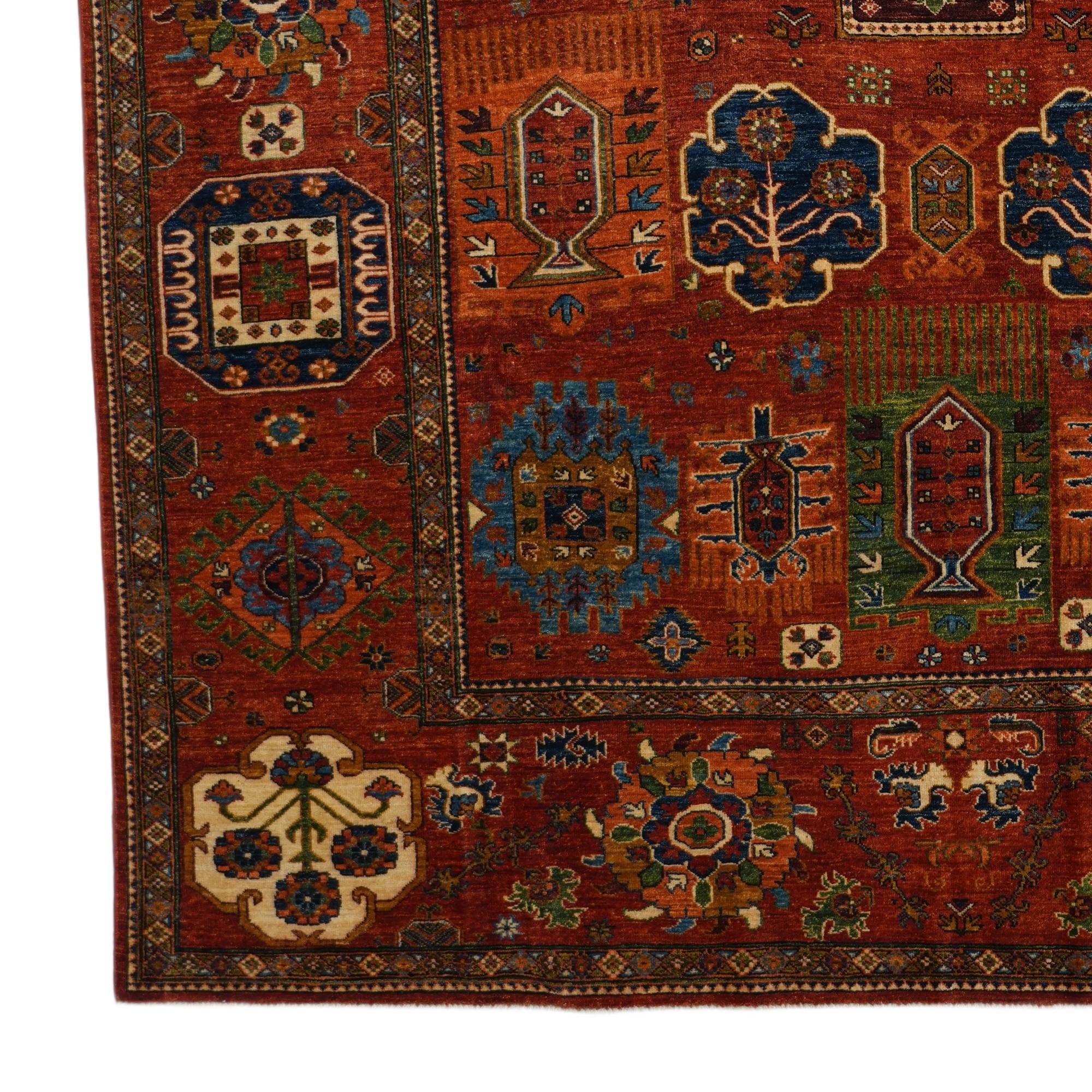8' 11 x 11' 9 Hand Knotted Kazak Rug