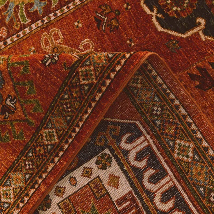 Detail image of 8' 11 x 11' 9 Hand Knotted Kazak Rug