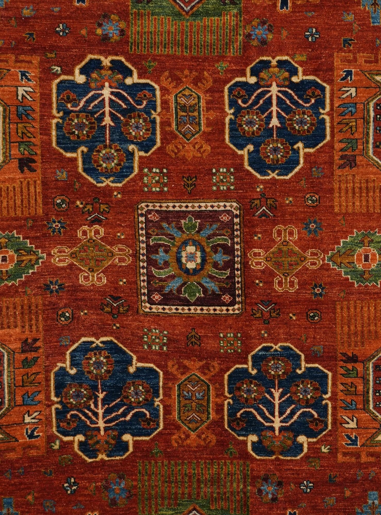8' 11 x 11' 9 Hand Knotted Kazak Rug