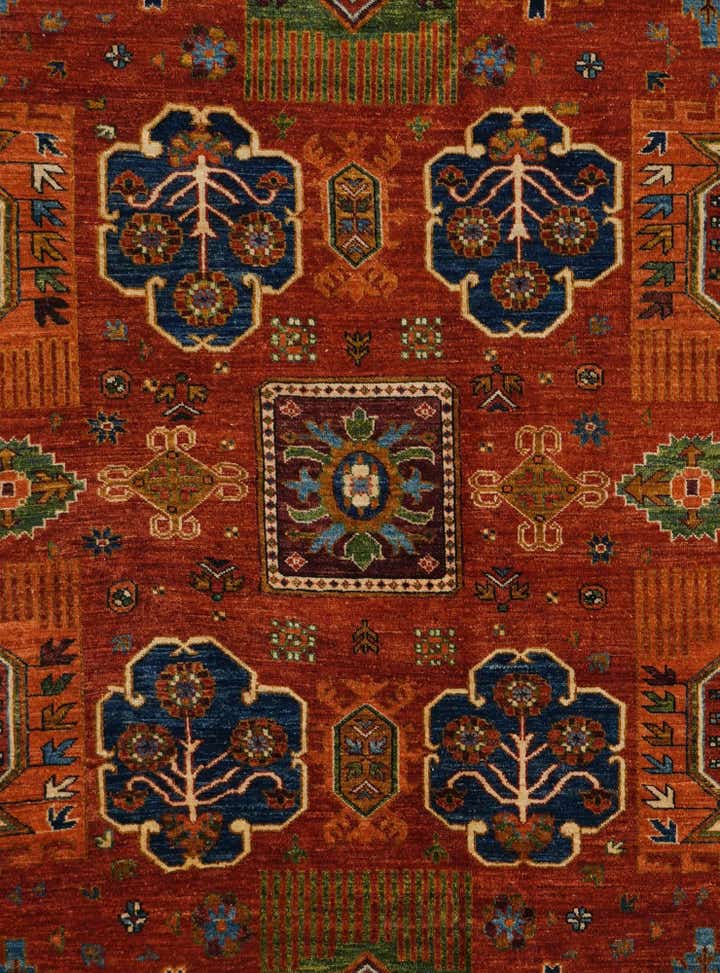 8' 11 x 11' 9 Hand Knotted Kazak Rug