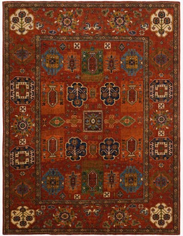 8' 11 x 11' 9 Hand Knotted Kazak Rug
